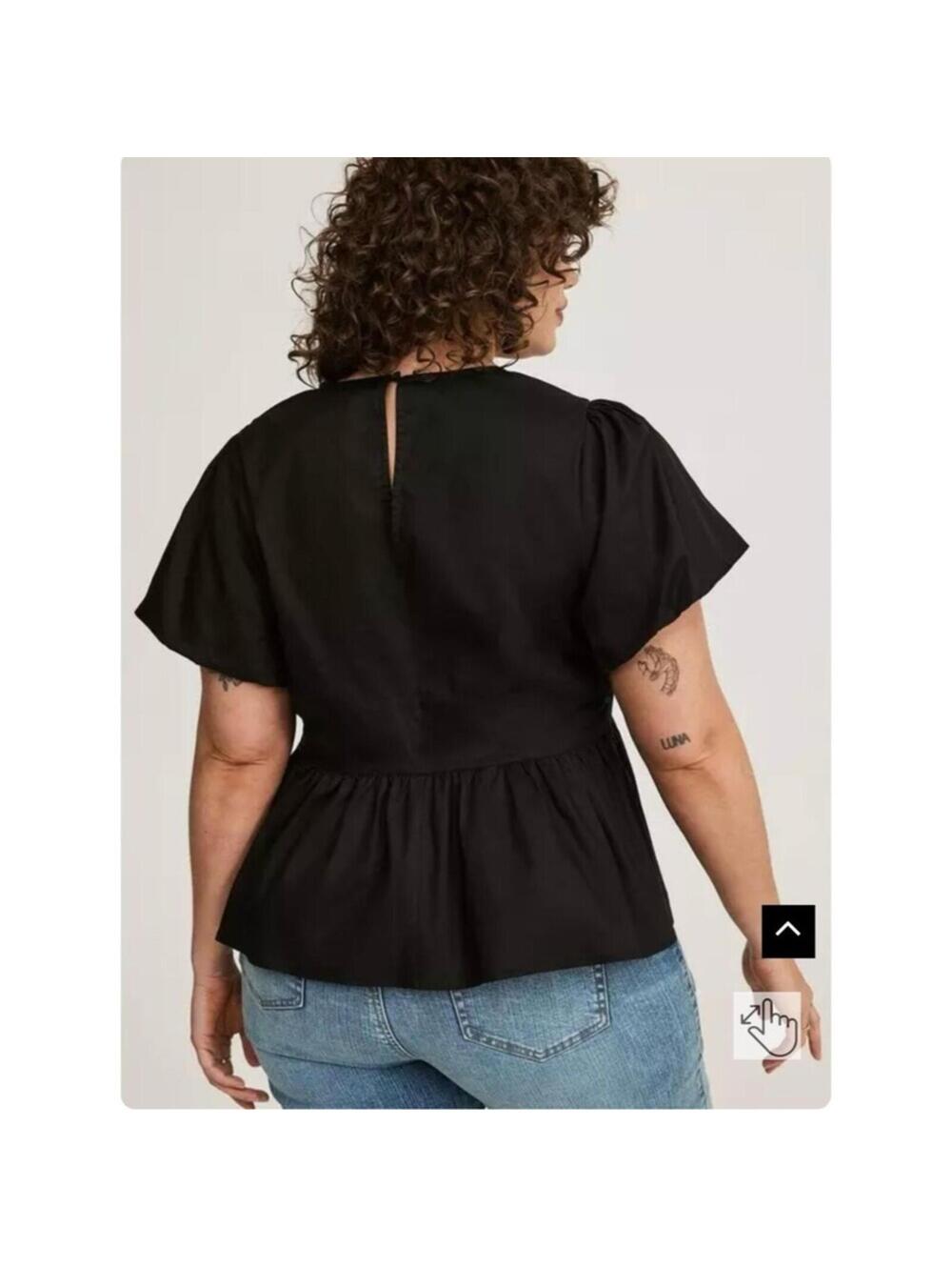 Torrid Peplum Sweetheart Top - Picture 2 of 5